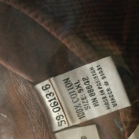 5X Big Brown Waffle-Knit Henley - Picture 3 of 3